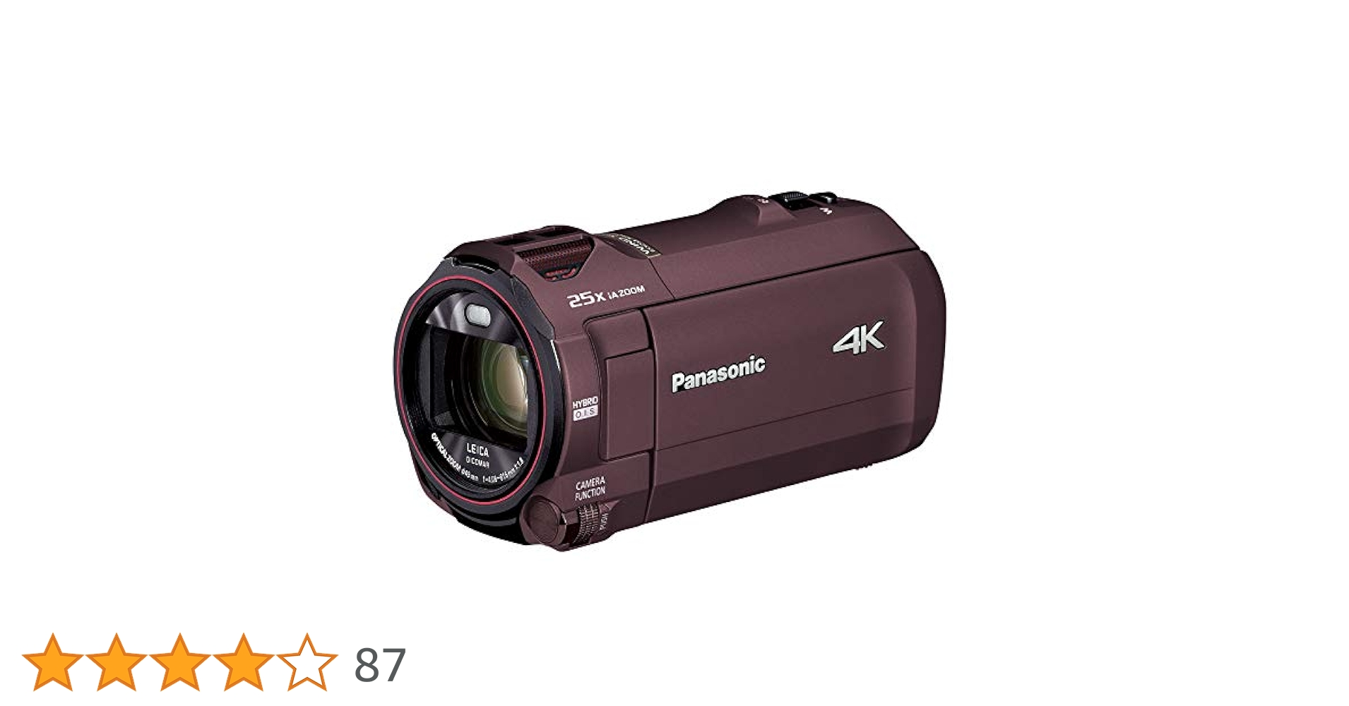 Amazon.co.jp: Panasonic VZX992M-T 4K Camcorder, 64GB Optical